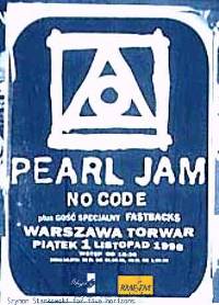Pearl Jam ‹1996-11-01, Torwar, Warsaw, Poland›