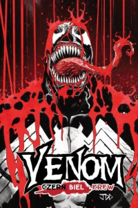 David Michelinie, Rich Douek, Al Ewing, Chris Bachalo, Carl Potts, David Dastmalchian, Tom Waltz, Karla Pacheco, J.M. DeMatteis, Erik Larsen, Ryan North, Jonas Scharf, Kei Zama, Robert Gill, Damian Couceiro, Takashi Okazaki, Philip Tan, Brian Level, Pere Pérez, Dave Wachter, Creees Lee &lsaquo;Venom: Czerń, biel i krew&rsaquo;