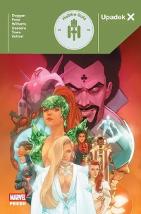 Gerry Duggan, Jonathan Hickman, Steve Foxe, Joshua Cassara, Pepe Larraz, Kris Anka, Valerio Schiti, Javier Pina, Russell Dauterman, Matteo Lolli, Luciana Vecchio, Javier Garron, Jim Towe, R.B. Silva, Adam Kubert &lsaquo;Upadek X. Hellfire Gala&rsaquo;